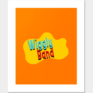 WigglyBand Logo Posters and Art